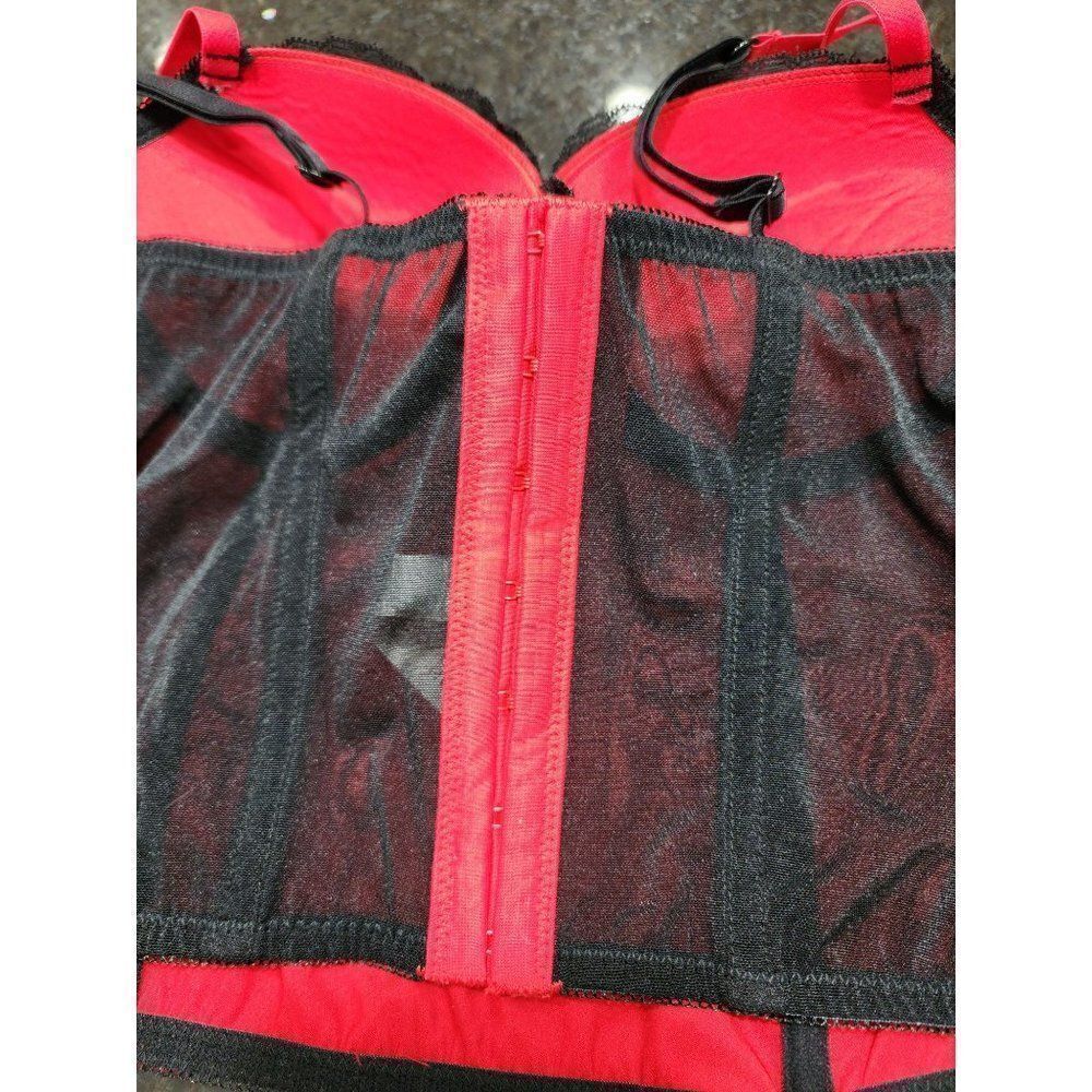 Gilligan & O'malley Red & Black Corset Size Small - Picture 11 of 11
